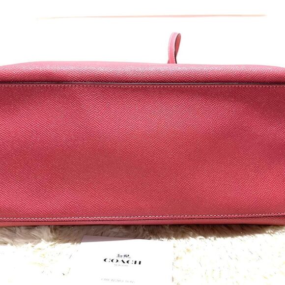 🔥NWT!| Coach Zip Top Tote Handbag Poeny Pink Msrp:$325.00 - Picture 7 of 12